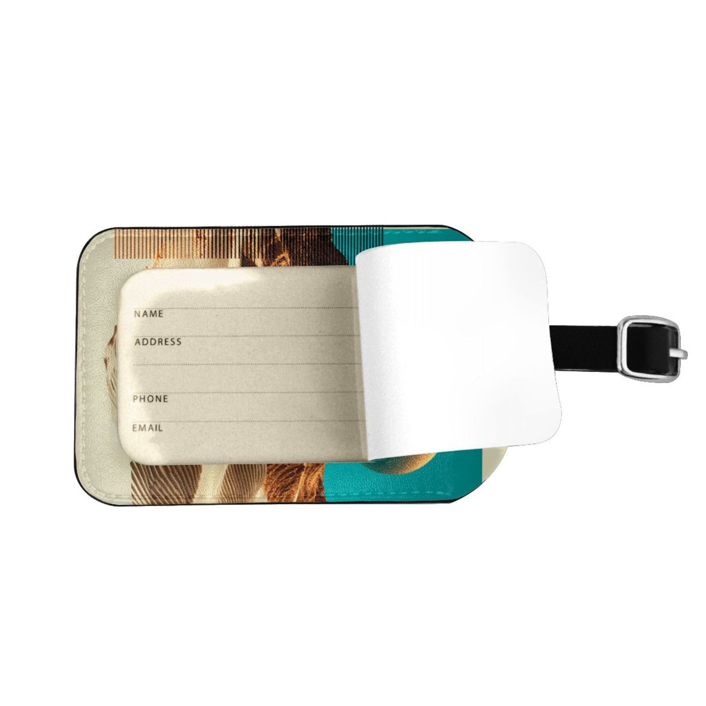 Desert Planet Sci-Fi Luggage Tag – PU Travel ID Tag with Adjustable Strap